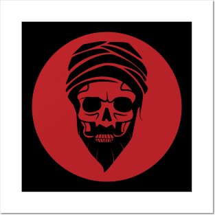 Skull Wearing Turban Posters and Art